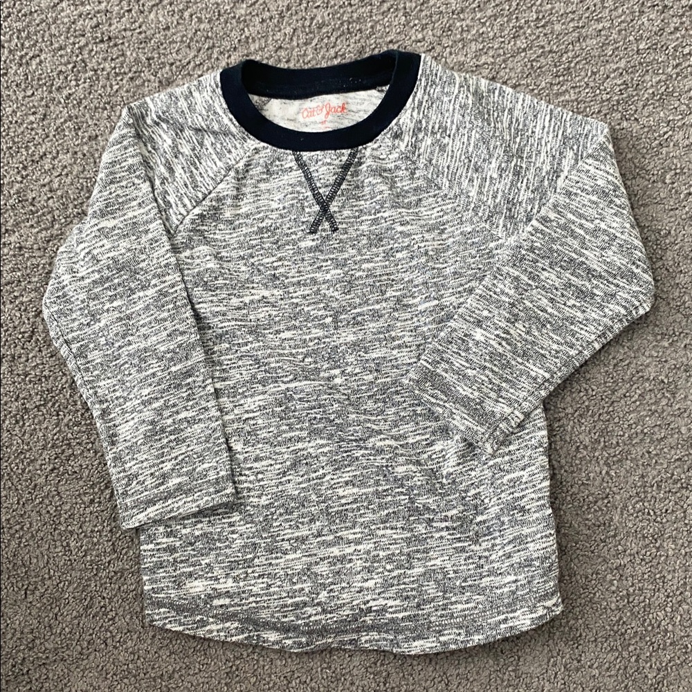 Toddler boys long sleeve winter bundle - Gray, Burgundy, and White - Picture 6 of 6